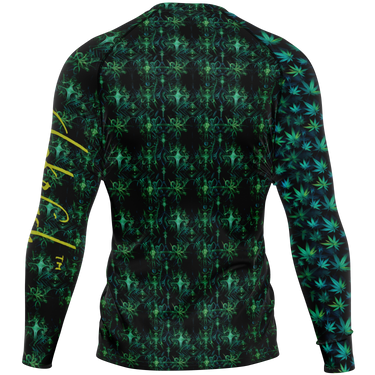 Chokefish™ Long Sleeve Rashguard Cannabis Men's Shirt-013